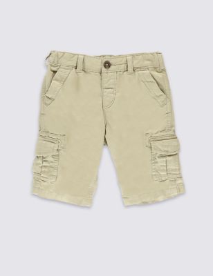 Pure Cotton Cargo Shorts &#40;1-7 Years&#41;